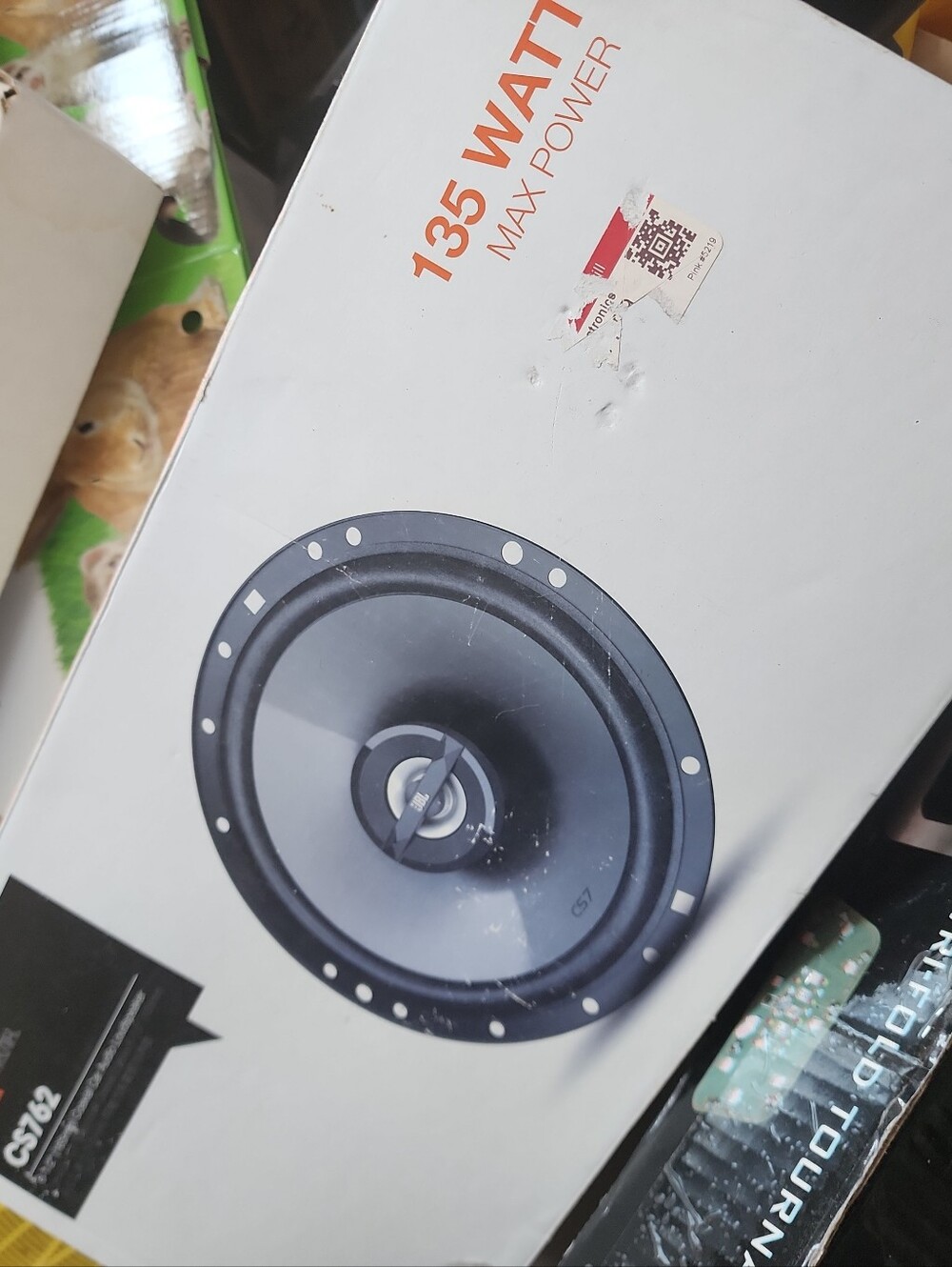JBL CS7 Two-Way Car Speaker - Black and Gray